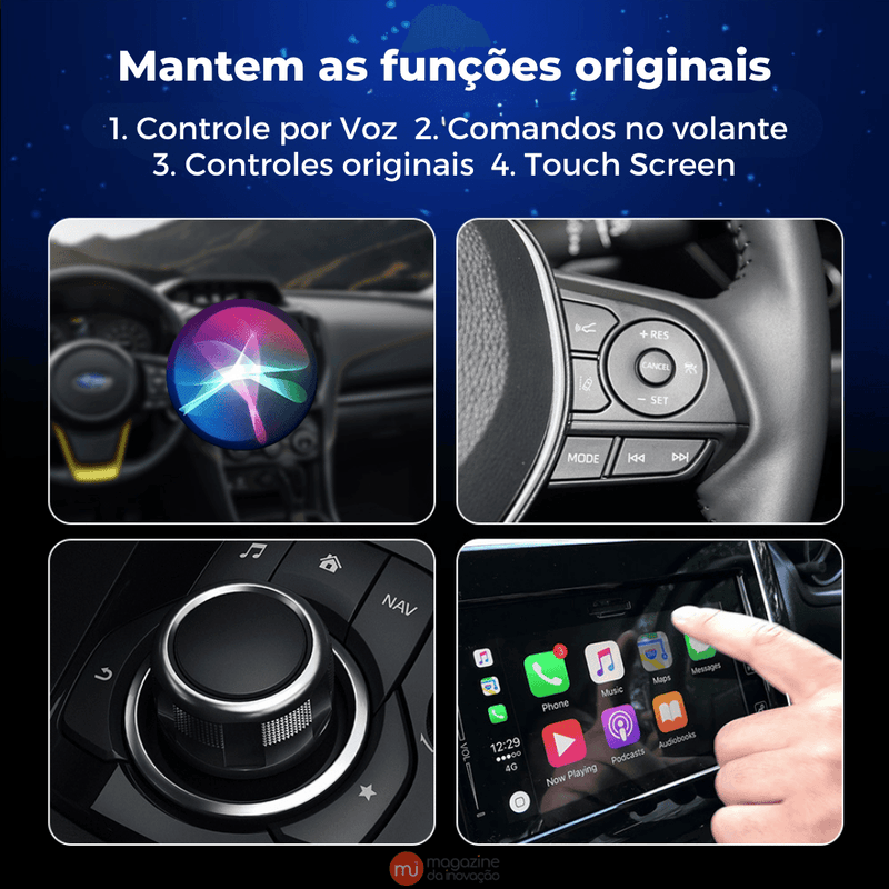 Android AI Box - Apple CarPlay - MultimidiaWirelles++