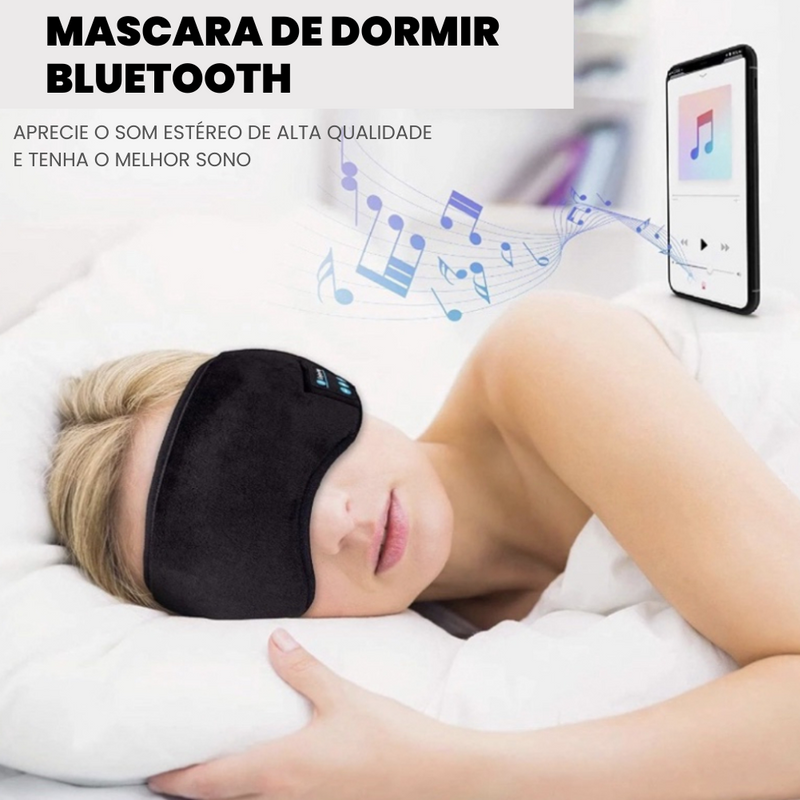 Máscara de Dormir Bluetooth 5.0 - Conforto e Sono Profundo Garantidos!